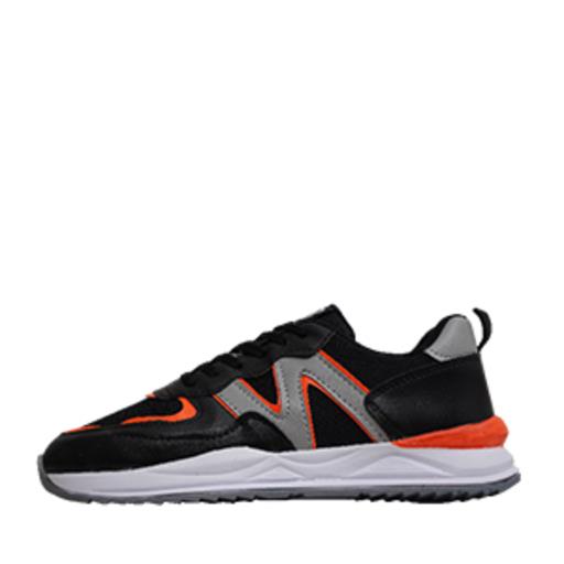 کفش ورزشی New Balance مردانه مشکی نارنجی مدل Romano